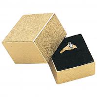 Starlight ring box gold w/black foam